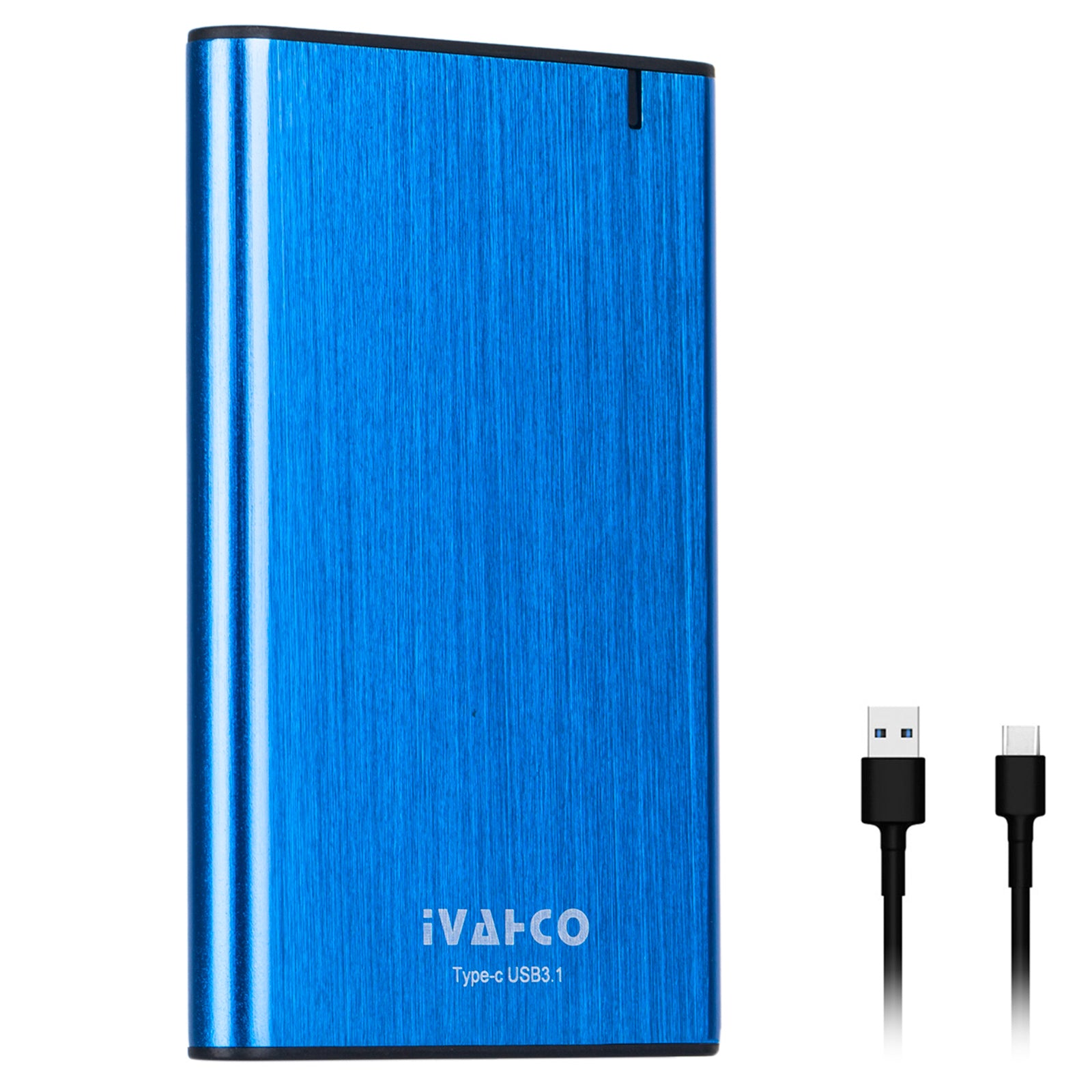 IVAHCO 320GB Type-C USB3.1 Solid State Drive-kabinet Børstet metal 2.5 HDD eksternt etui sort IVAHCO 320GB Type-C USB3.1 Solid State Drive-kabinet Børstet metal 2.5 HDD eksternt etui sort